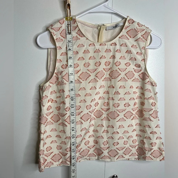 Becken - Copper & Ivory embroidered tank top - size 2 - Picture 7 of 8